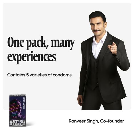 Bold Care 404 By Variety Pack Condoms - Ultra Thin, Multi-Textured, Nano Thin, Chocolate Flavour, & Strawberry Flavoured Condoms