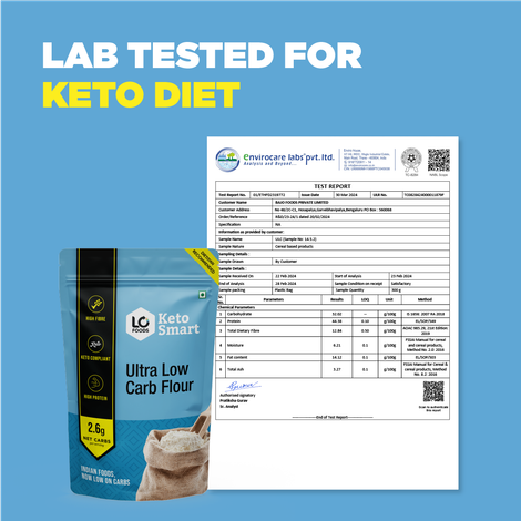 Lo Foods Ultra Low Carb Keto Flour, Keto Friendly Select Multigrain Atta with Almond Flour