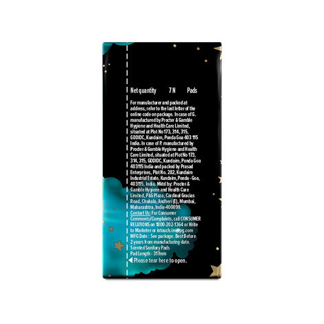 Whisper Bindazzz Nights XXL Sanitary Pads, Upto 0% Leaks All Night Long