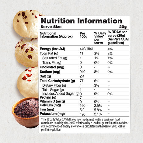 MOM Black Salt Roasted Makhana