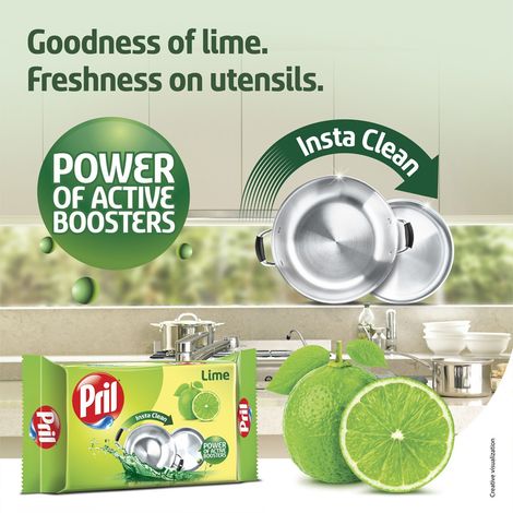Pril The Power Of Active Boosters Lime Dishwash Bar