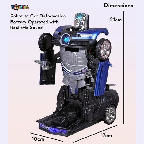 Toyshine Transforming Robot Racing Car | 3+ Years - Blue