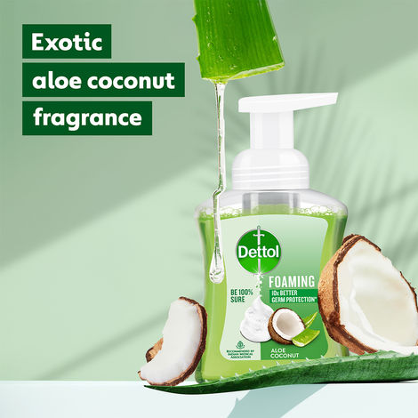 Dettol Aloe Coconut Foaming Hand Wash | Moisturizing Foam | Handwash Pump