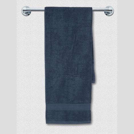 Jockey T101 Cotton Terry Ultrasoft and Durable Solid Bath Towel - Navz