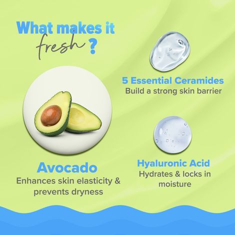 Aqualogica 5 Barrier+ Milk Fluid Moisturizer With Avocado & Ceramides