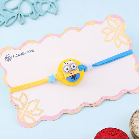 Kids Starry Minion Rakhi (Floweraura)