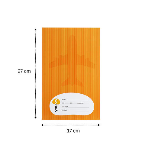 Navneet Youva Brown Soft Bound Single Line 172 Pages Long Book 17cm x 27cm