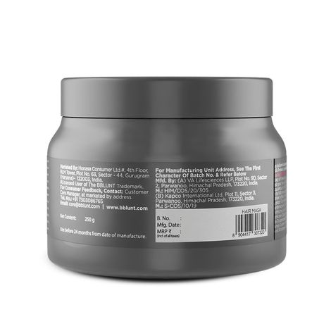 BBlunt Intense Shine Hair Mask With Rice & Silk Protein