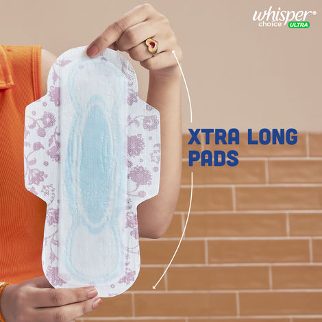 Whisper Choice Ultra Sanitary Pads | XL | 40 pcs