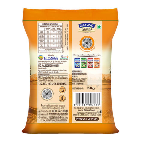 Daawat Rozana Super Basmati Rice | Medium Grain