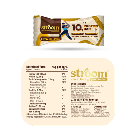 Stroom Cookie Crunch Delight 10G Protein Bars