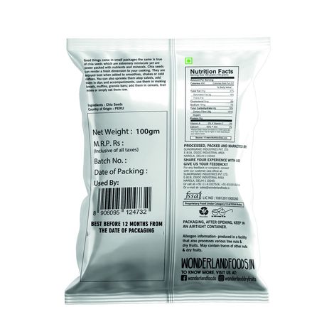 Wonderland Foods Chia Seeds