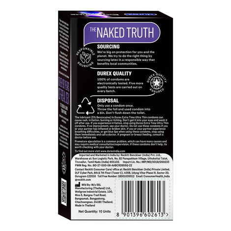 Durex Extra Time Ultra Thin Condom