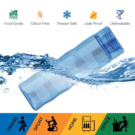 Kolorr Ringo 1L Blue Bottle |stylish | durable bottle for daily use