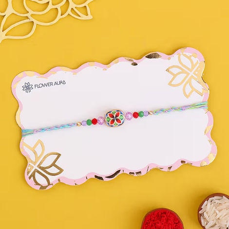 Floral Adorable Pastel Rakhi (Floweraura)