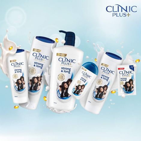 Clinic Plus Strong & Long Shampoo with Milk Proteins and Multivitamins