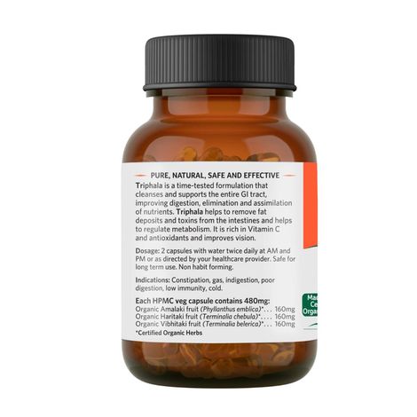 Organic India Triphala Bottle