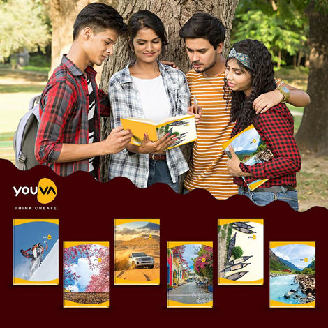 Navneet Youva | Case Bound | Long Book | 21x29.7 cm | Single Line | 288 Pages - Assorted