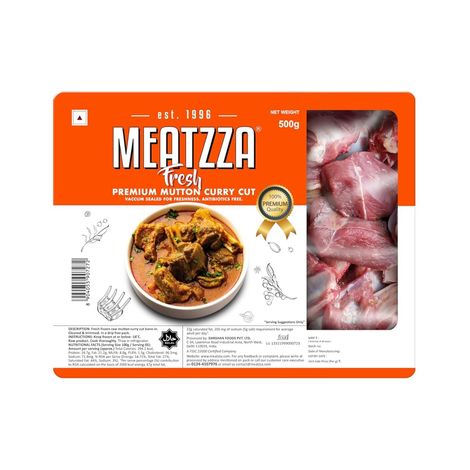 Meatzza Fresh -Mutton Curry Cut