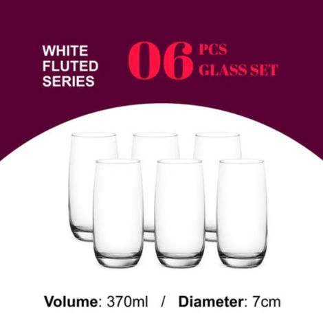 Ocean Ivory Water Glass Set | 370 ml