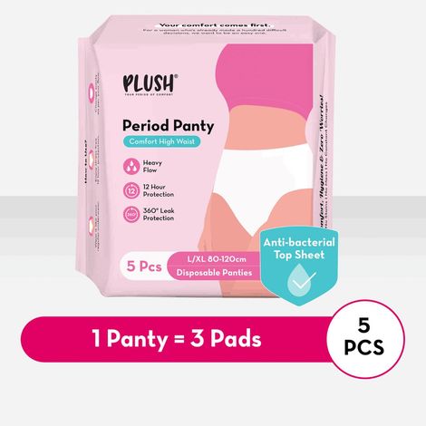 Plush Comfort High Waist Disposable Period Panty | L-XL
