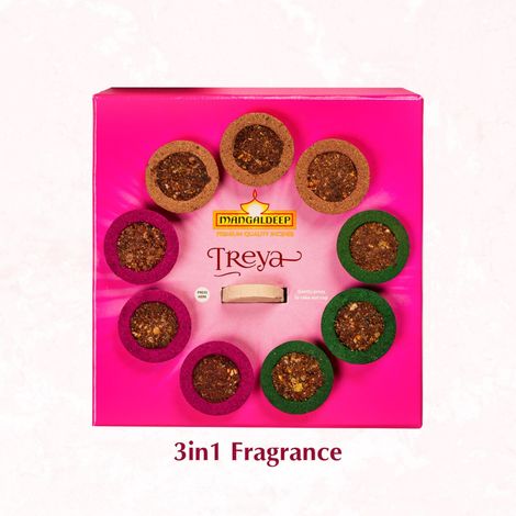 Treya 3 In 1 Sambrani Cups | Mangaldeep
