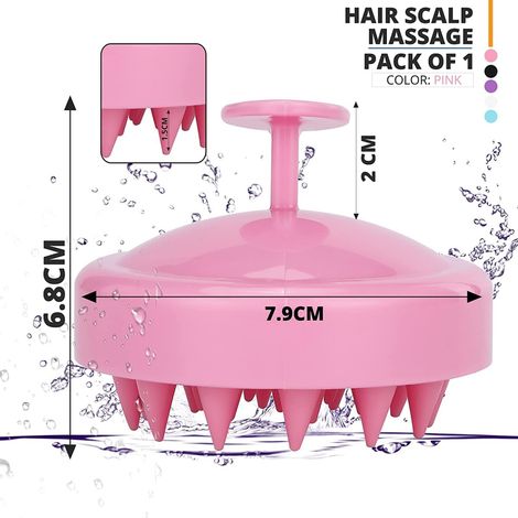 Beautiliss Professional Silicone Hair Scalp Massager | Anti Dandruff Shampoo Brush | Hair Growth-01