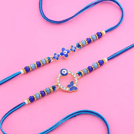 Evil Eye Beautiful Rakhi Duo (Floweraura)