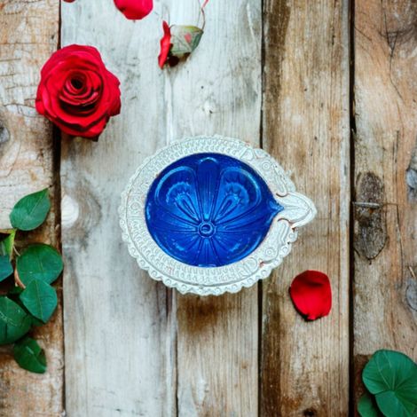 Multicolor Chitra Diya | Designer Clay Diya | Pack Of 12 | DiaCraft