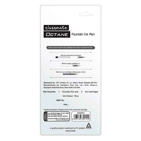 Classmate Octane Fountain Pen - Blue