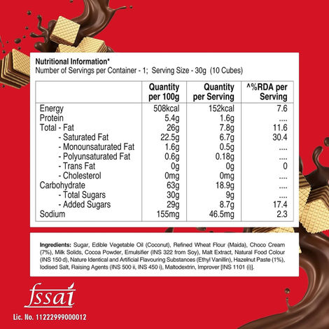 UNIBIC Wafer Hazelnut Qubz