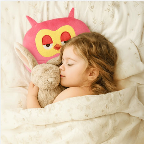 Toytales Owl Cushion Pink