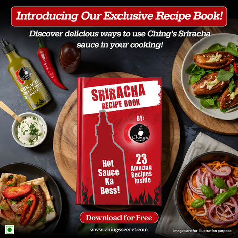 Ching's Secret Sriracha Green Chilli Sauce, Dip, Spread, Cook, Drizzle