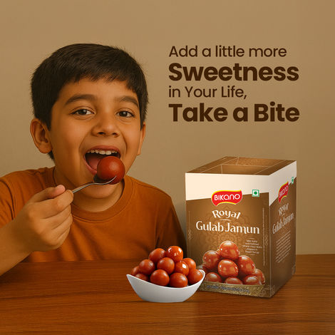 Bikano Royal Gulab Jamun | Soft & Juicy Indian Dessert | Traditional Sweet with Rich Flavor