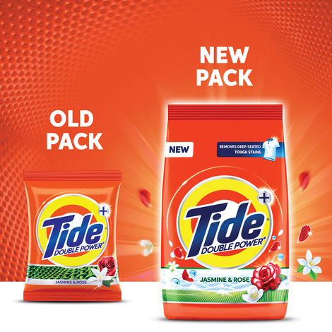Tide Plus Jasmine & Rose Detergent Powder (1kg) & Tide Matic Top Load Detergent Liquid | Stain Removal In Washing Machine (850ml) Combo
