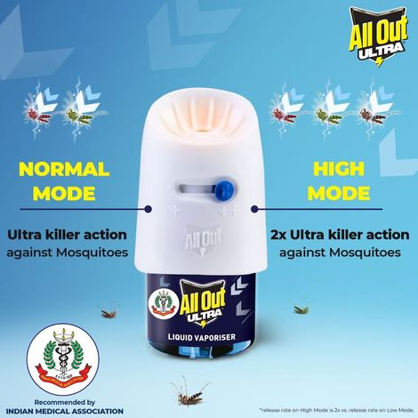 All Out Ultra Twin Pack Refill(90ml) & All Out Combi Power Slider Machine + 1 Refill Pack(45ml) Combo