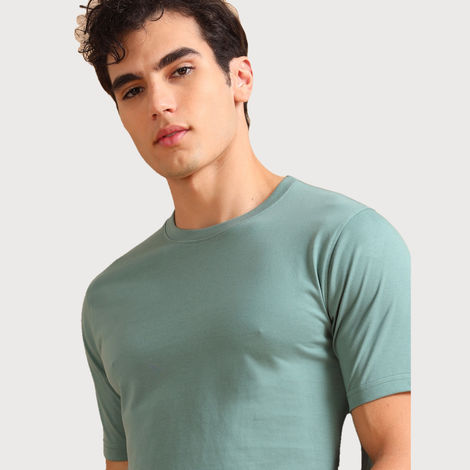 Bushirt Men's Solid T-shirt | Russian Green - S
