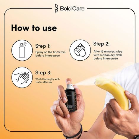 Bold Care Extend Gold - Lidocaine 10% Spray For Longer Sex