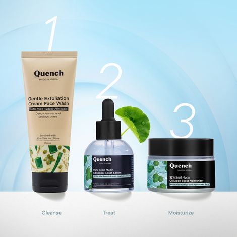 Quench Botanics 92% Snail Mucin Collagen Boost Moisturizer