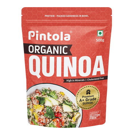 Pintola Organic Quinoa, Cereal For Breakfast, High In Protein & Dietry Fibre, Minerals