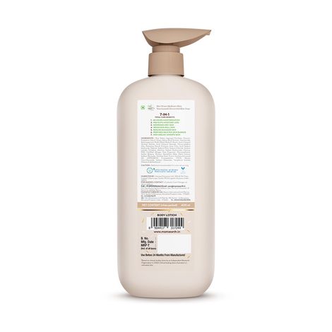 Mamaearth Rice Water Hydrating Body Lotion 48 Hrs Moisturization Nourishes Skin 7in1 Total Care