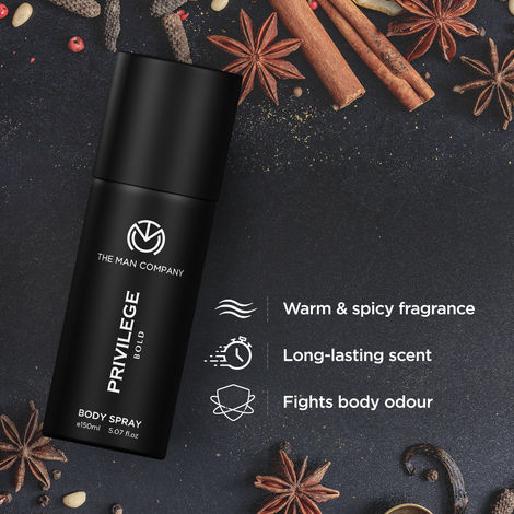 The Man Company Deodorants for Men - Privilege Active & Bold | Premium Fragrance Body Spray