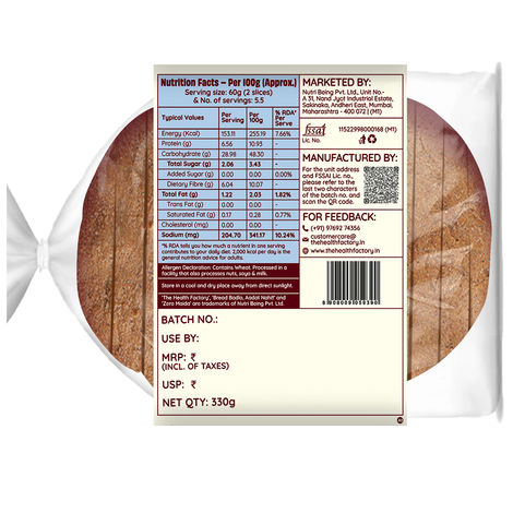The Health Factory Zero Maida Classic Sourdough | Clean Label