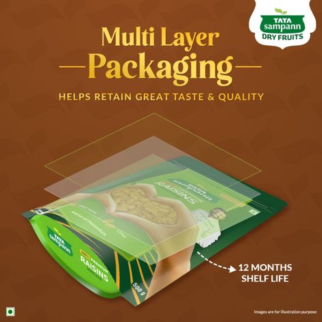 Tata Sampann 100% Pure Premium Raisins/Kishmish Seedless