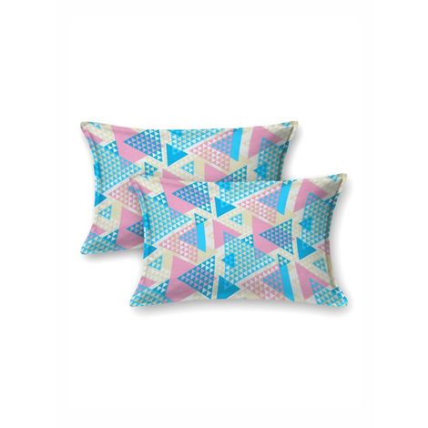 Bombay Dyeing Epigram 120 TC 100% Cotton Turquoise blue Super King Size Bedsheet - 2 Pillow Covers