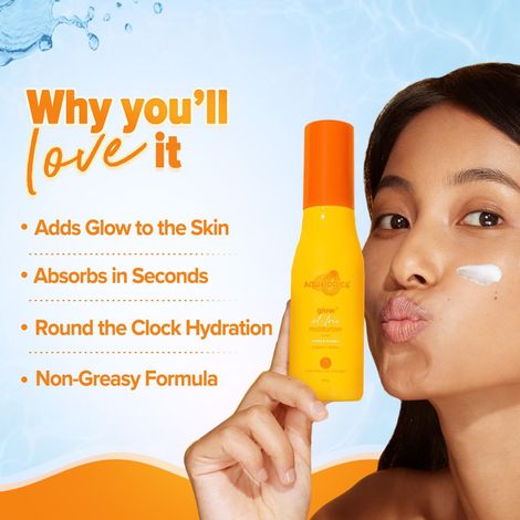 Aqualogica Glow+ Oil Free Moisturizer with Papaya & Vitamin C for Glowing Skin