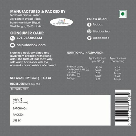 Teabox Premium Kadak Chai From Assam