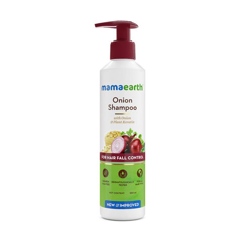 Mamaearth Onion Shampoo for Anti Hair Fall & Hair Growth with Onion Oil & Plant Keratin