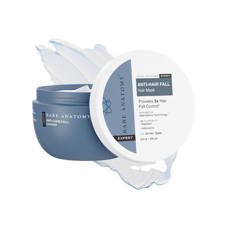 Bare Anatomy Anti-Hair Fall Mask Hairfall Control With Peptides Hair Mask For Dry & Frizzy Hair