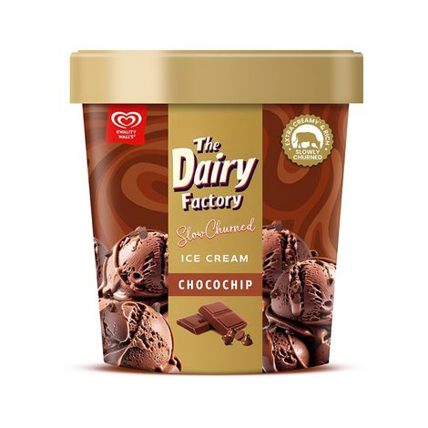 Kwality Walls The Dairy Factory Chocochips Ice Cream Tub